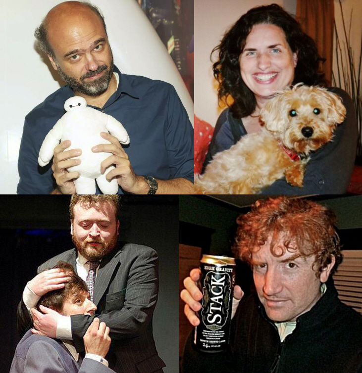 Scott Adsit, Tami Sagher, Neil Casey, and Brian Stack